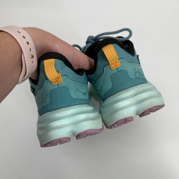 Hoka One One Anacapa 2 Low GTX Gore-Tex Women 9 B Waterproof Hiking Teal 1142830 - Picture 8 of 12